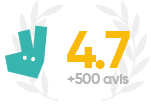 Note Deliveroo 4,7 sur 5 – plus de 500 avis clients